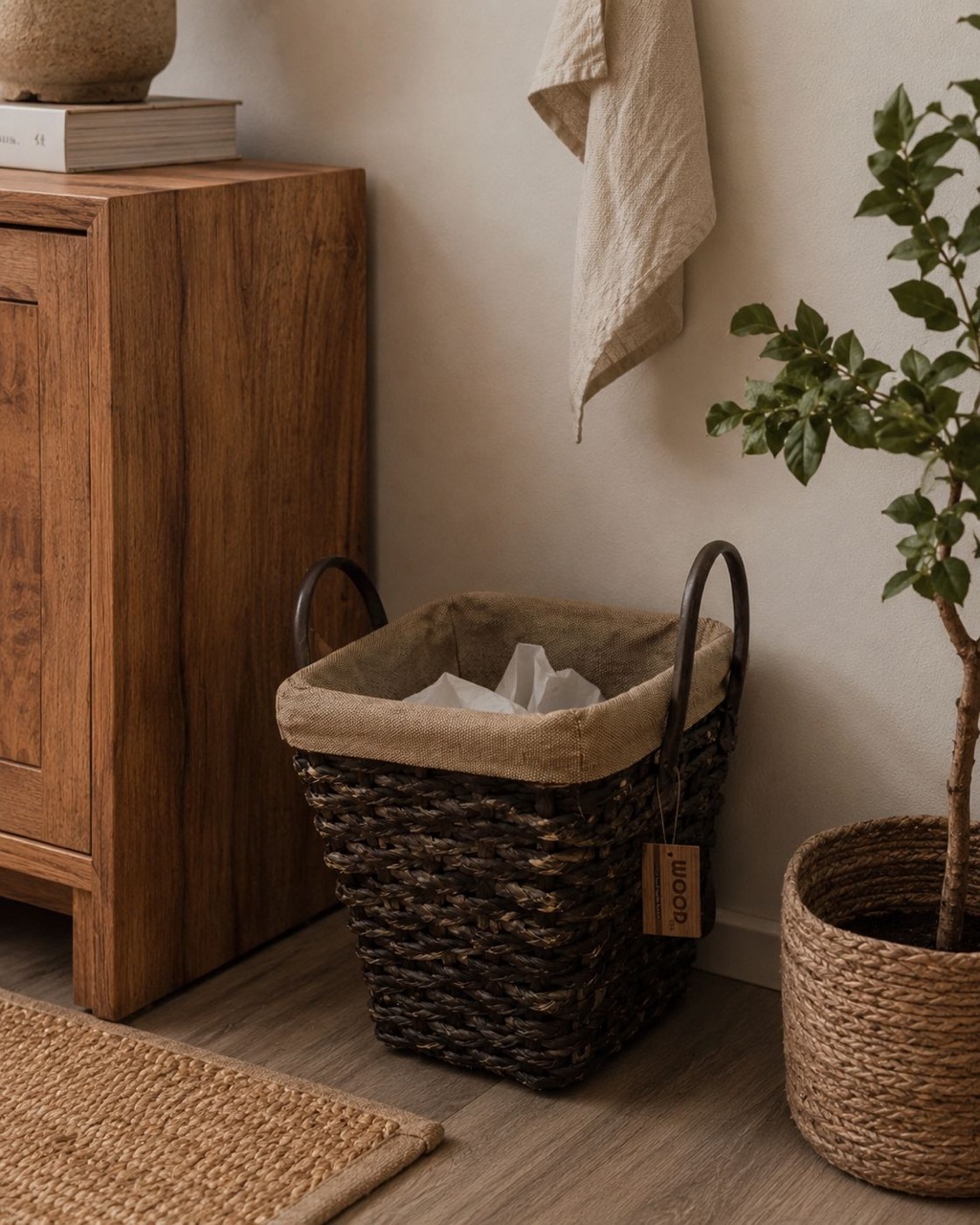 سطل حصيری برند wood